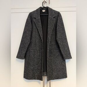 AG Adriano Goldschmied Black and Gray Trench Coat